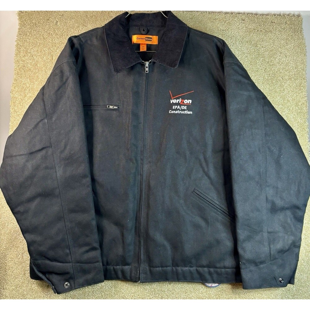 Corner Stone Jacket Adult Black 2XL Canvas Carhartt Detroit Style Quilted New